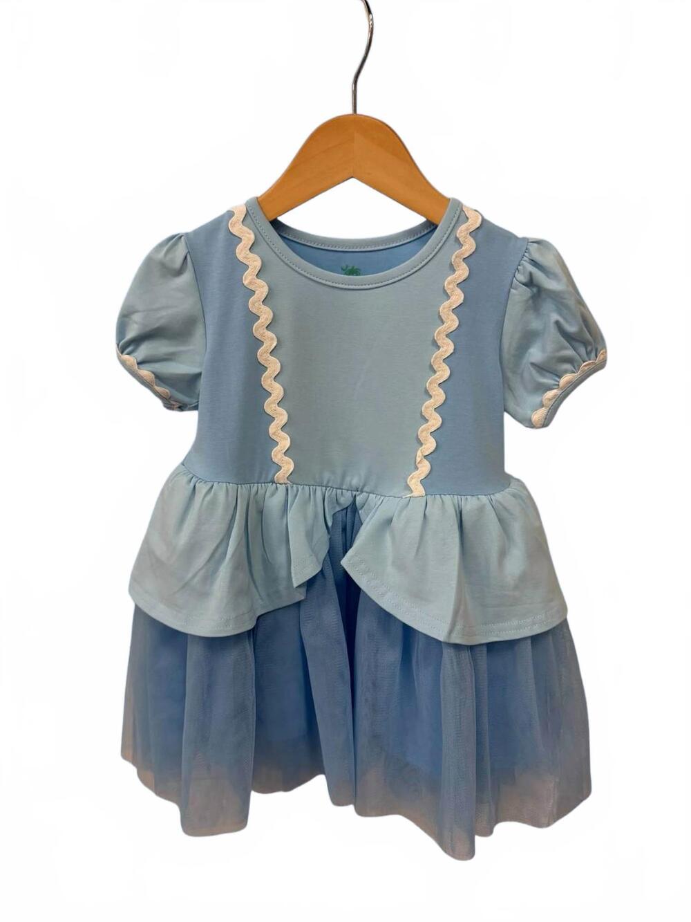 NEW SHRIMP AND GRITS KIDS girl's princess dress in blue